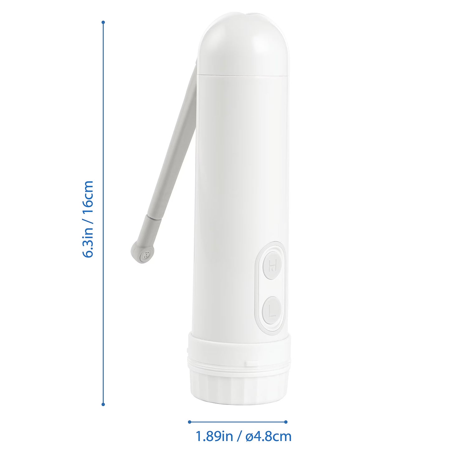 Handheld Personal Bidet, Waterproof, 4.9 fl.oz Reservoir, White